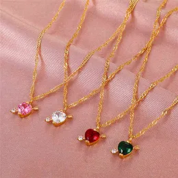 Minimalist Crystal Heart Necklace Romantic Exquisite Pierced Arrow Heart Pendant Accessories Charm Choker Women's Jewelry G1206