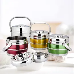 Double Stainless Steel Thermal Lunch Box Long-term Insulation Bento Boxes Office School Food Storage Container