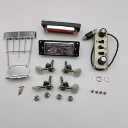 4 String Hofner Elektrik Bas Kitleri Tuner + Pikaplar - Trapez Tailpiece Kontrol Paneli