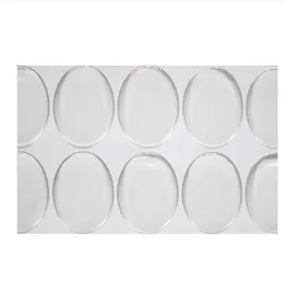 3000 Pcs/lot Clear 40*30 Mm Oval Epoxy Sticker 3D Crystal Bottle Caps Ellipse Sticker