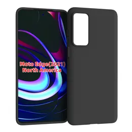 For Moto Edge 2021 Case,BLACK matte Soft TPU Slim non-slip Full-Body Protective Phone shockproof Case Cover for Moto Edge 2021(north American)