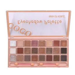 Wysoce Pigment 24 Kolory Aromas Nowy Nude Eyeshadow Palette Długotrwałe Multi Reflectle Shimmer Matte Glitter Pressed Pearls Eye Shadow Makeup z 2 sztuk Szczotka