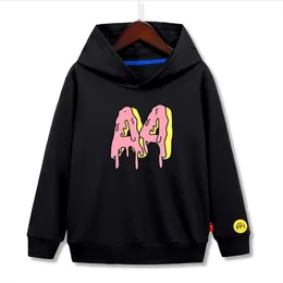 Sommar tunn merch A4 Gelik Lamba Boy Kids Hoodies Donuts Print Kids Baby Hooded Sweatshirts Kvalitet Barnkläder Toppar 211111