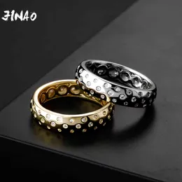 JINAO 2021 Koreanische Mode Ringe Hohe Qualität Persönlichkeit Iced Out AAA + CZ Frauen Schmuck Für Geschenk