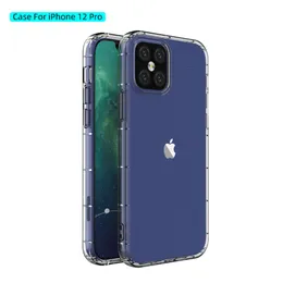 Custodia per sublimazione per iPhone 12 11 Pro Max mini SE 7 8 plus Custodia in TPU trasparente trasparente per la stampa