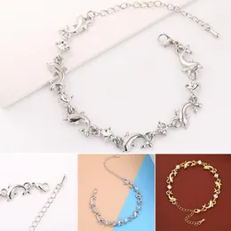 Link, Chain 2021 Fashion Dolphin Bracciale Personalizzato in lega di zirconi Braccialetto Charme Gioielli Accessori eleganti per le donne Ragazze JRDH889