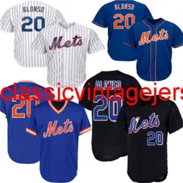 Men Women Youth #20 Pete Alonso Menuine Series Besitced Jersey Embroidery Custom أي اسم رقم XS-5XL 6XL