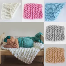 45*45cm Newborn Props Baby Photo Blanket Filler Braid Basket Stuffer Photography background 210309