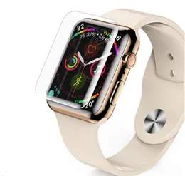 УФ полный клей Закаленные стеклянные пленки экрана Protector для Apple Watch 7 41 мм 45 мм 38 мм 40 мм 42 мм 44 мм бесплатно DHL