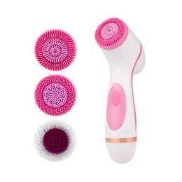 3 In 1 Electric Facial Cleansing Brush Silicone Rotating Face Brushes Deep Cleaning Exfoliation Waterproof Skin Care Massager