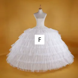 Ślub ślubny petticoat obręcz Underskirt Women White Petticoat Tiul sukienka Puchowa spódnica vestidos para la kooda formalne
