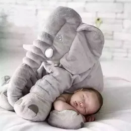 40cm / 60cm stor plysch leksak elefant docka barn sova tillbaka kudde söt fylld bebis åtfölja xmas gåva 210728