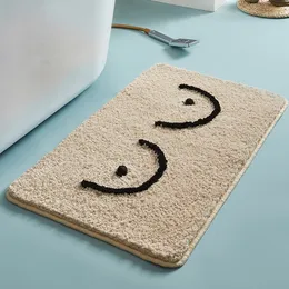 رقيق bathmat مضحك خطابات الحمام البساط حمام حوض الجانب السجاد وظيفة مدخل ماتس الكلمة حصيرة مكافحة زلة السجاد ديكور المنزل 210301