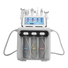 6 IN1 H2-O2 Hydradermbrasion Oxygen Jet Hud Lifting Spa Ansikts Hydro Facial Microdermabrasion Machine Vatten Dermabrasion