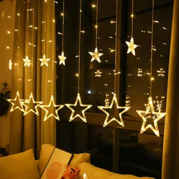 Strings 2M LED String Lights 8 modalità Star Light 12 Stars Curtain Fairy Garland per Year Xmas Party Home Garden Decor 30