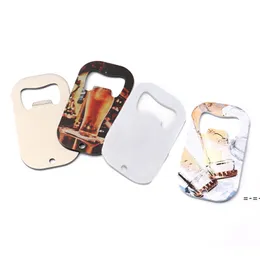 Sublimation Blank Beer Bottle Opener Heat Transfer Metal Dog Tag Corkscrew DIY Creative Gift RRA11221