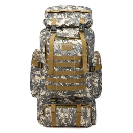 Backpacking Packs 80l waterproof dwarfproof water molle camo tactical military backpack army hiking camping travel outdoor sports climbing bag P230510