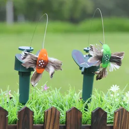 10 zestawów energii słonecznej taniec latający motyle trzepotanie wibracji latać solar nudzianie ptaków symulacja ogrodowa ogród dekoracji śmieszne zabawki