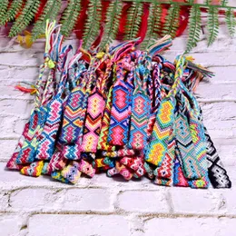 MOON GIRL 20 Pieces Random Color Friendship Bracelet Women Fashion Handmade Macrame Braided Pulseras Femme Drop