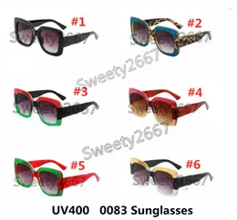 نمط حماية شعبية إطار الأشعة فوق البنفسجية العلامة التجارية كاملة 0083s مربع مع يأتي الصيف أعلى جودة النساء نظارات شمسية مختلط لون مصمم LUXUR JESS