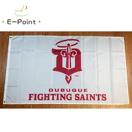 USHL Dubuque Fighting Saints Flag 3 * 5FT (90 см * 150 см) Полиэстер Флаги баннер украшения летающие дома сад праздничные подарки