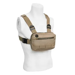 Borse da esterno Gilet tattico Sport Chest Rig Borsa a tracolla Custodia per cellulare Custodia per corsa in campeggio Escursionismo