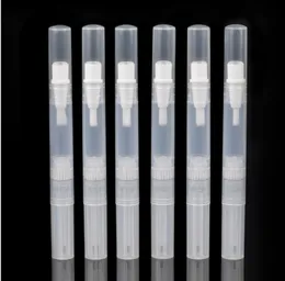 500pcs 3ml 5ml caneta de torção vazia com pincel de viagem portátil tube esmalte / dentes whitening gel / cílios Crescimento / tubos de brilho labial