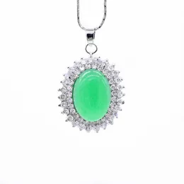 Pendant Necklaces JIN YAO Design For Women Fashion Color Green Stone Buddha Religious Necklace Jewelry Ladies Free