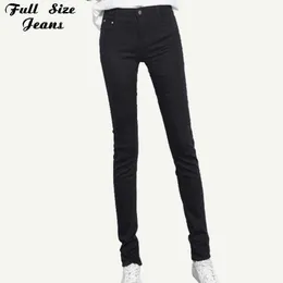 Jeans Extra Long Black Stretch Skinny For Tall Girl 4XL 5XL 6XL Plus Size Extended Long Denim Casual Pencil Pants Taller Ladies H0908