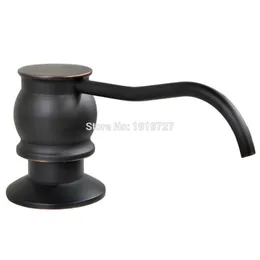 New Classic Vintage Antique Brass Deck Mount Oil Rubbed Bronze Kitchen Sink Countertop Bounce Liquid Under Sink Soap Dispenser Y200407