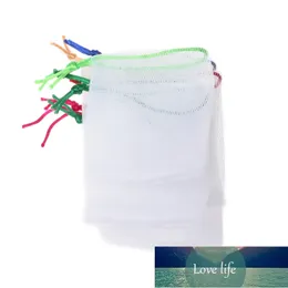 10st Soap Foaming Dual-Layer Mesh Drawstry Bag Bubble Skum Net Kroppsrengöring