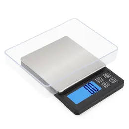 0.01/0.1g Precision LCD Digital Scales 600g/1/2/3kg Mini Electronic Grams Weight Balance Tea Baking Weighing 210615