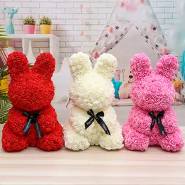 35CM Valentine's Day Gift PE Rose Rabbit Toys Stuffed Full Of Love Romantic Doll Cute GirlFriend Gifts