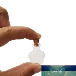 10 pcs 20x24x6 mm Clear Transparent Empty Small Glass Bottles With Corks DIY Mini Plum Art Pendants Bottles Gifts Vials