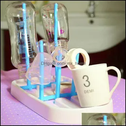 Baby Bottle Dryer Rack Usef Creative Mtifunction Antibacterial Hanging Cleaning Drying Shelf Kitchen Feeding Holder Drop Delivery 2021 Other