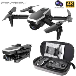PGY S171 PRO FPV 미니 드론 4K HD 듀얼 카메라 고도 코어리스 모터 와이파이 2.4G RC Quadcopter Foldable Drones 카메라 드론