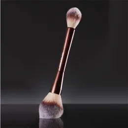 Hourglass Veil Powder Makeup Brush - Double-ended Powders Highlighter Setting Cosmetics Brushes Ultra Soft Synthetic Hair free ship 50