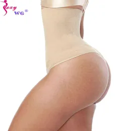 Sexywg Butt Lifterボディシェイパートーンの下着のための女性ウエストトレーナーパンティーTummy Control Sexy Shapewear Y220311