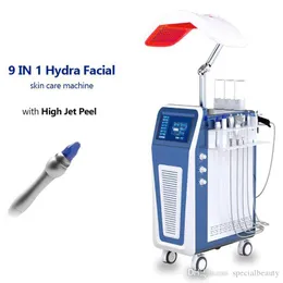 Microdermabrasion Beauty Equipment 9 in 1 Hydra Facial Skin Care 기계 높은 제트 껍질