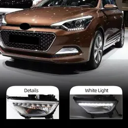 2PCS Car LED Daytime Running Light For Hyundai I20 2015 2016 2017 DRL Waterproof 12V Fog Lamp cover