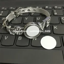 Sublimation Noosa Button Stainless Steel Bracelets Jewelry Watch Straps Style Wristband Bracelets with Snap Buttons and aluminum sheet