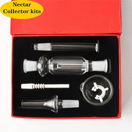 In stock mini Collector Kit Micro NC 10mm 14mm 18mm Quartz Domeless Titanium Tip smoking water pipe Dab Straw water bong