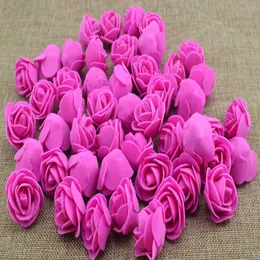 100pcs Flores artificiais barato pep spoam rosas cabeça falsa urso