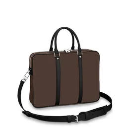 PorteDocuments Voyage Aktentasche Herren Box Messenger Geldbörse geprägtes Rindsleder Designer-Handtasche Portfolio Aktenkoffer Tote Handtasche Schultertasche