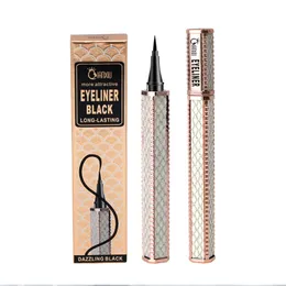 Schwarzer Eyeliner, langlebiger Eyeliner-Stift, wasserfester Eyeliner, wischfest, kosmetischer flüssiger Eyeliner-Stift