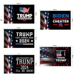 Direct Factory Trump-Flagge, 90 x 152 cm, 2024-Wahlflaggen, Donald The Revenge Tour, 150 x 90 cm, einseitiges Banner RRB12969