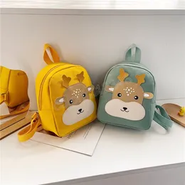 Cute Cartoon Deer Torby dziecięce Lovely Boys Girls Small Backpack Baby Kids School Bag Torebki Casual Torebki