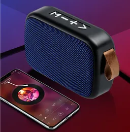 G2 Wireless Speakers Fabric Art Bluetooth Speaker Outdoor FM TF Card U Disk Audio Creative Portable Mini Subwoofer Gift in Retail Box