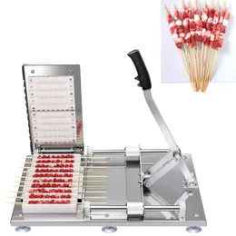 Lamb Skewer Tools Stainless Steel Mutton Kebab Manual Skewer Machine Meat Wear String Machine