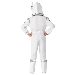 2021 White Space Suit Costume Cosplay Astronaut Uniform Halloween for Kids Y0913